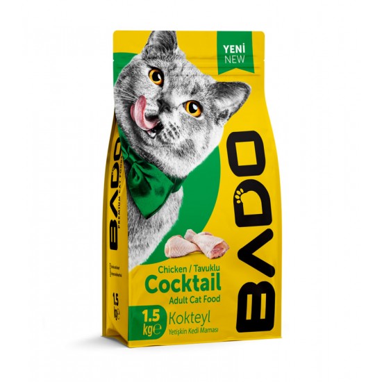 Bado Yetişkin Kedi Maması Kokteyl 1500GR
