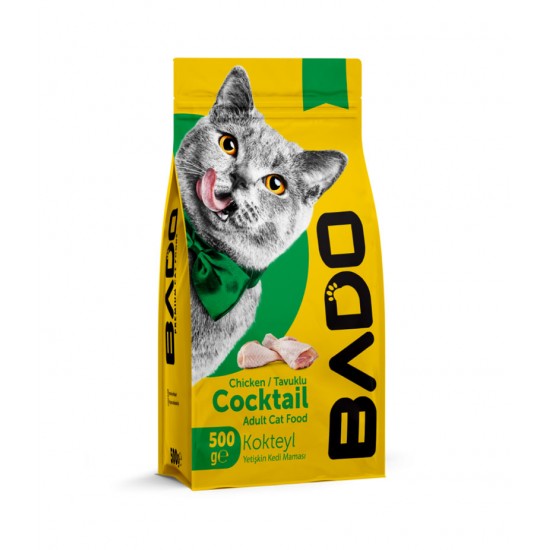 Bado Yetişkin Kedi Maması Kokteyl 500Gr
