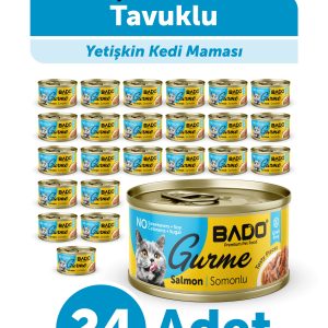 BADO GURME YAŞ YETİŞKİN KEDİ MAMASI SOMONLU 85 GR 36 ADET - Görsel 1