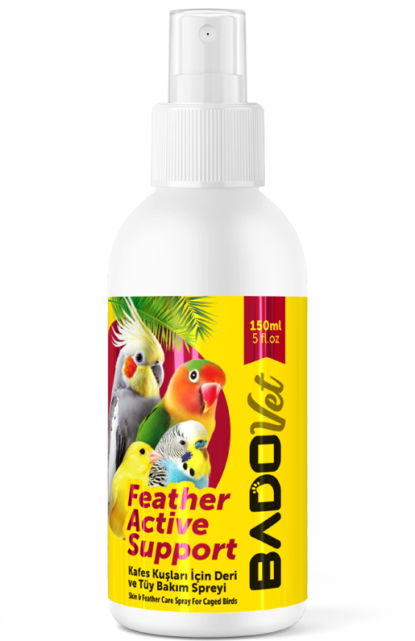 Bado Feather Active Support Kafes Kuşları Deri Ve Tüy Bakım Spreyi 150 Ml