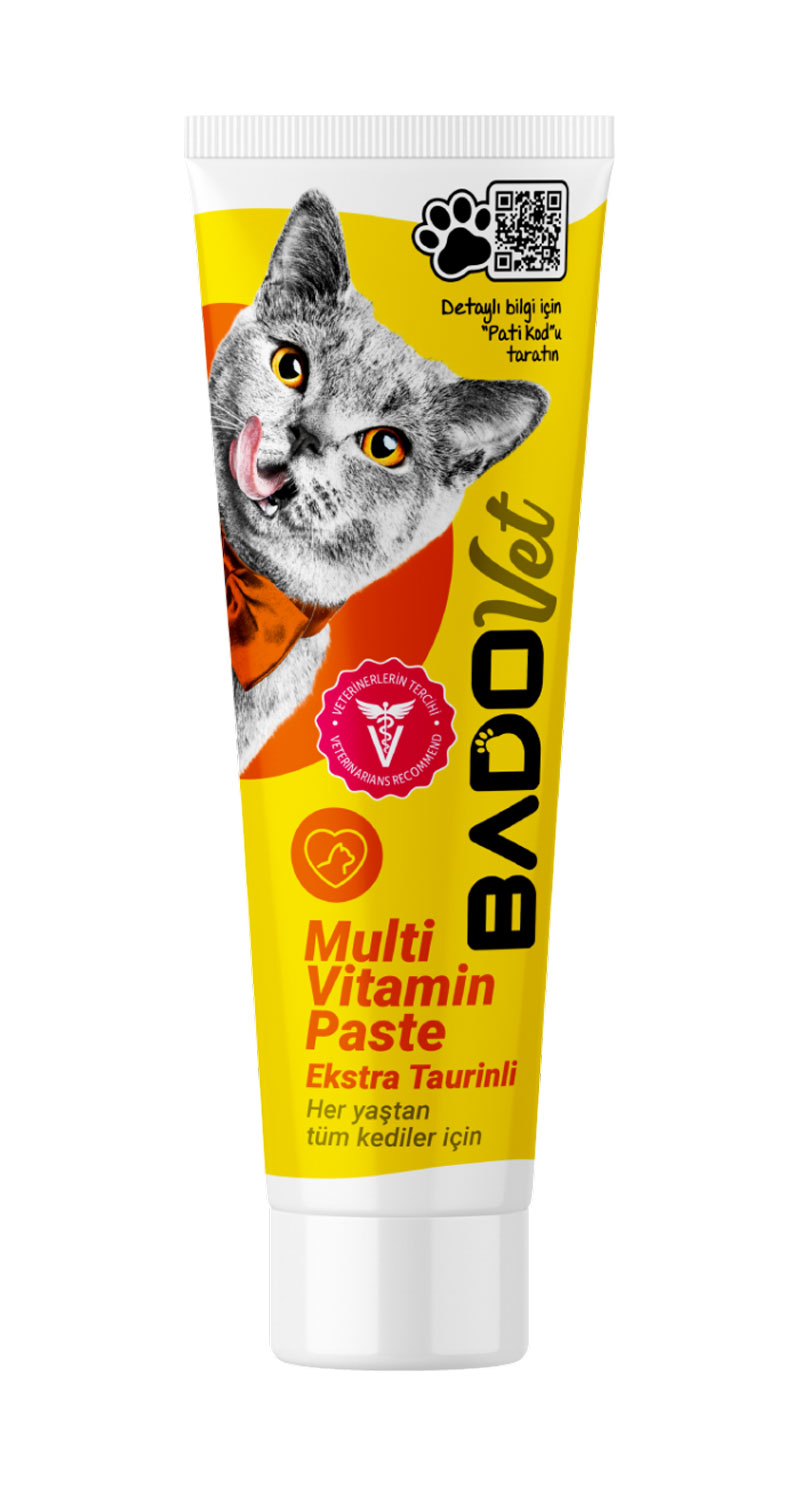 Bado Kedi Besin Takviyesi Multivitamin Paste Tüp 100GR - Görsel 1