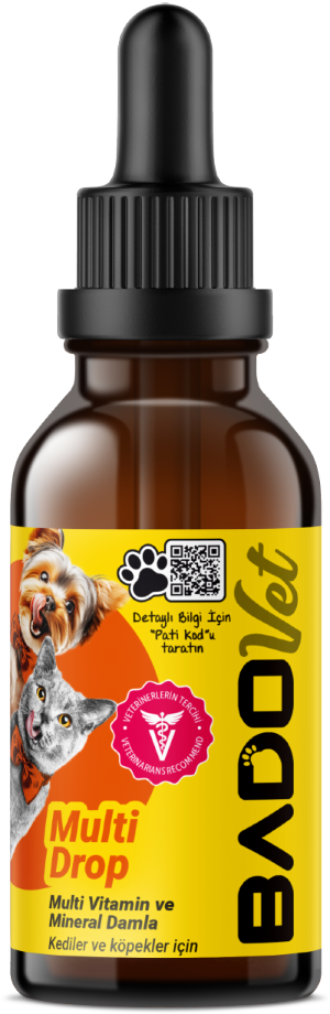 Bado Multi Drop Kedi Ve Köpekler İçin Multi Vitamin Mineral Damla 50 ML