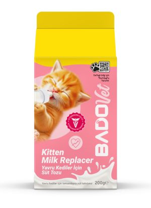 Bado Kitten Milk Replacer Yavru Kediler İçin Süt Tozu Besin Takviyesi 200ML - Görsel 1