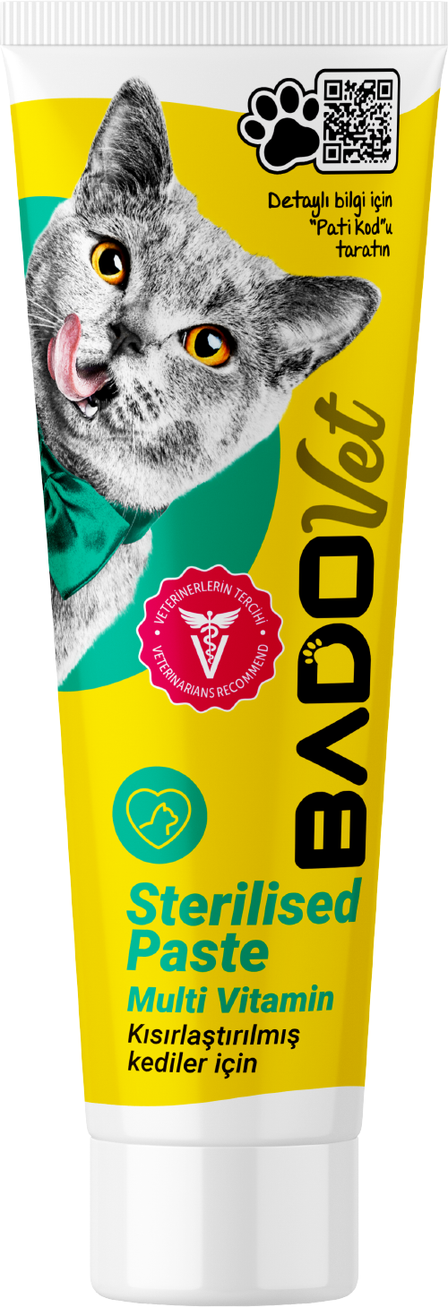 Bado Sterilised Paste Kısırlaştırılmış Kediler İçin Multi Vitamin Paste 100 ML