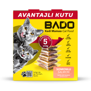 Bado Yavru Kedi Maması Somonlu 5x1kg - Görsel 1