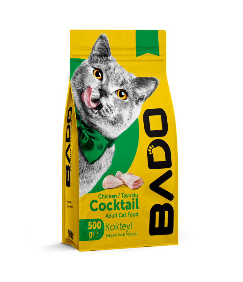 Bado Yetişkin Kedi Maması Kokteyl 500Gr - Görsel 1