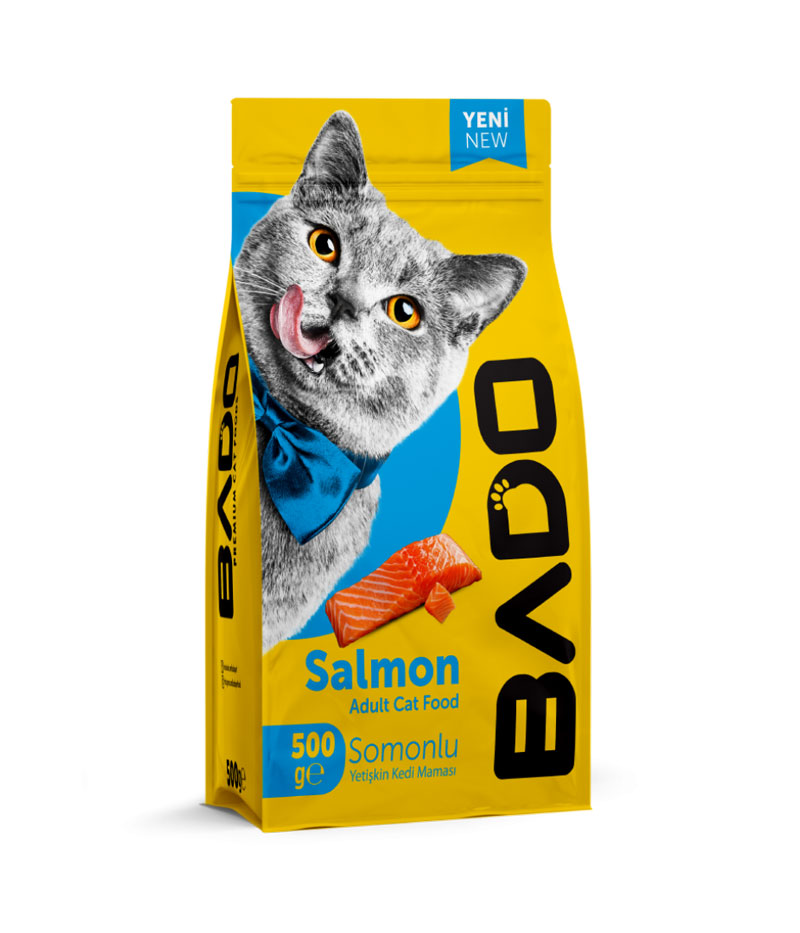 Bado Yetişkin Kedi Maması Somonlu 500Gr - Görsel 1