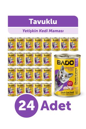 Bado Yetişkin Yaş Kedi Maması Tavuk Etli 400Gr 24'lü - Görsel 1