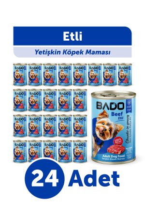 Bado Yetişkin Yaş Köpek Maması Etli 400Gr 24'lü - Görsel 1