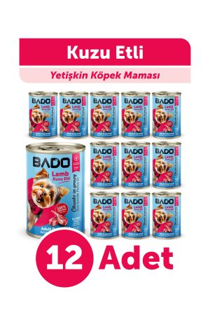 Bado Yetişkin Yaş Köpek Maması Kuzu Etli 400Gr 12'li - Görsel 1