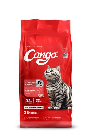 Cango Kısırlaştırılmış Steril Kedi Maması Tavuk Etli 15KG - Görsel 1