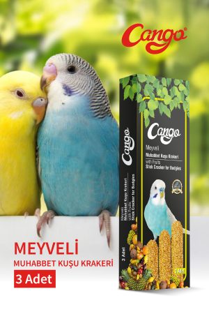 Cango Muhabbet Kuşu Krakeri Meyveli 81GR - Görsel 1