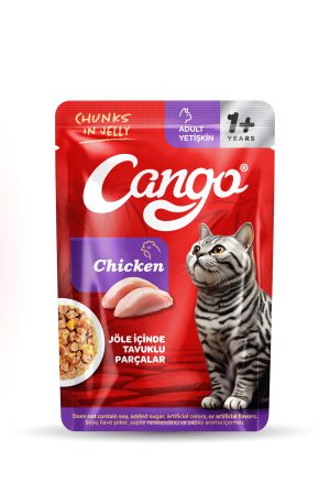 Cango Yaş Yetişkin Kedi Maması Tavuk Etli 80 GR - Görsel 1