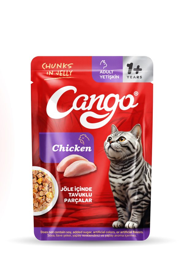 Cango Yaş Yetişkin Kedi Maması Tavuk Etli 80 GR
