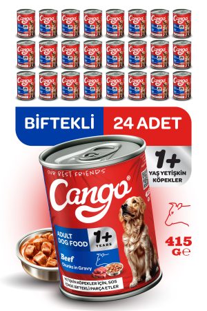 Cango Yaş Yetişkin Köpek Maması Etli 415GR 24Lü - Görsel 1