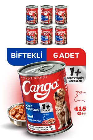 Cango Yaş Yetişkin Köpek Maması Etli 415GR 6Lı - Görsel 1