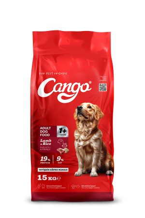 Cango Yetişkin Köpek Maması Kuzu Etli Pirinçli 15KG