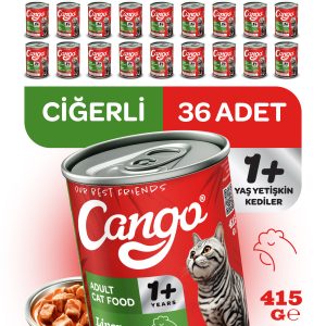 Cango Yetişkin Yaş Kedi Maması Ciğerli 415Gr 36Lı - Görsel 1