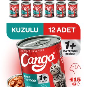 Cango Yetişkin Yaş Kedi Maması Kuzu Etli 415Gr 12Li - Görsel 1