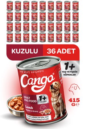 Cango Yetişkin Yaş Köpek Maması Kuzu Etli 415Gr 36Lı - Görsel 1