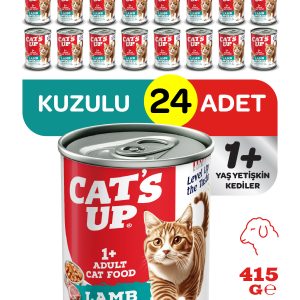 Cats Up Yaş Yetişkin Kedi Maması Kuzu Etli 415gr 24Lü - Görsel 1