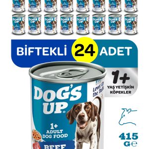 Dogs Up Yaş Yetişkin Köpek Maması Biftekli 415gr 24Lü - Görsel 1