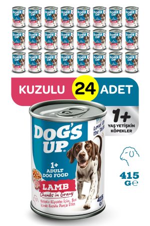 Dogs Up Yaş Yetişkin Köpek Maması Kuzu Etli 415gr 24Lü - Görsel 1