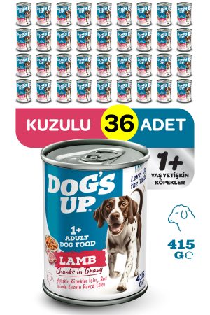 Dogs Up Yaş Yetişkin Köpek Maması Kuzu Etli 415gr 36Lı - Görsel 1