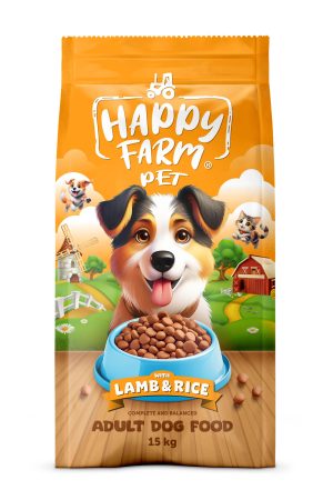 Happy Farm Yetişkin Köpek Maması Kuzu Etli 15 KG - Görsel 1