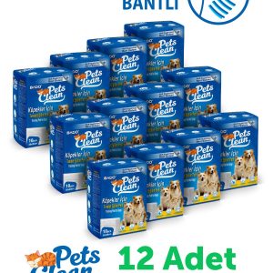 Pets Clean Eğitim(Çiş) Pedi 10lu 60*90Cm*12'li Paket - Görsel 1