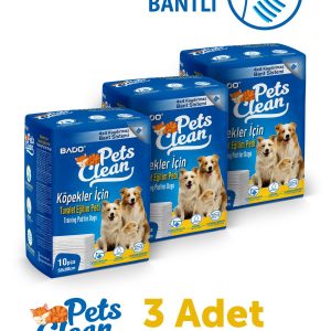 Pets Clean Eğitim(Çiş) Pedi 10lu 60*90Cm*3'lü Paket - Görsel 1