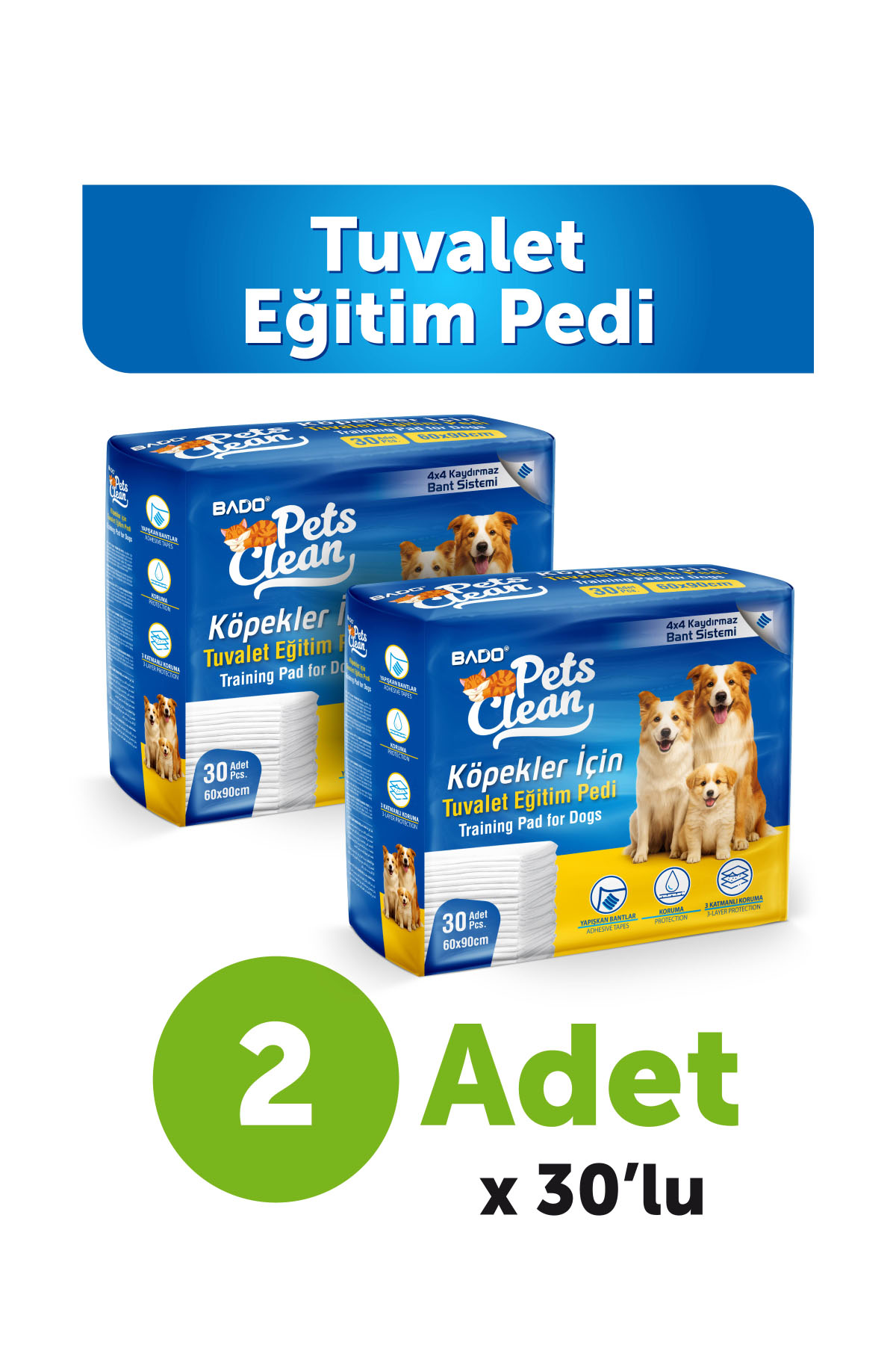 Pets Clean Eğitim(Çiş) Pedi 30lu 60*90Cm 2