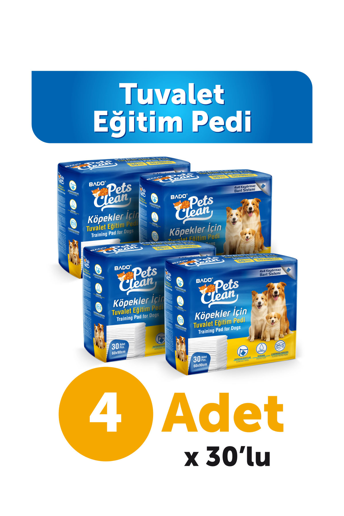 Pets Clean Eğitim(Çiş) Pedi 30lu 60*90Cm 4