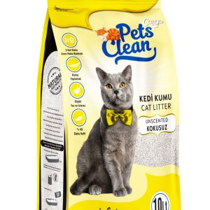 Pets Clean Kedİ Kumu Natural (Kokusuz) 10LT - Görsel 1