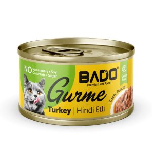 BADO GURME YAŞ YETİŞKİN KEDİ MAMASI HİNDİ ETLİ 85 GR 36 ADET - Görsel 2