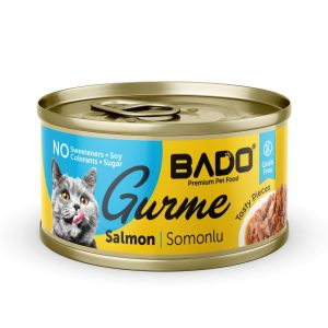 BADO GURME YAŞ YETİŞKİN KEDİ MAMASI SOMONLU 85 GR 12 ADET - Görsel 2