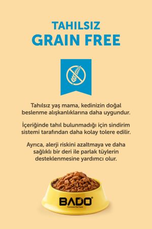 Bado Gurme Yaş Yetişkin Kedi Maması Somonlu 85 Gr 24 Adet - Görsel 6