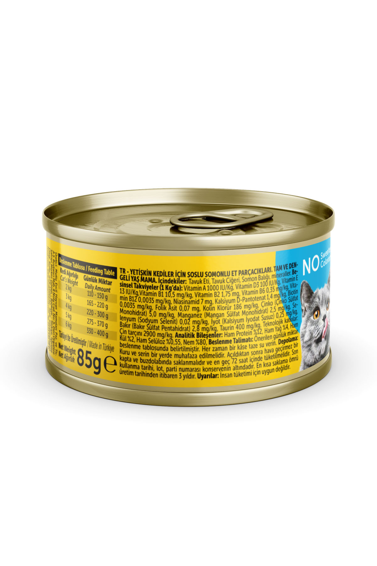 BADO GURME YAŞ YETİŞKİN KEDİ MAMASI SOMONLU 85 GR - Görsel 3