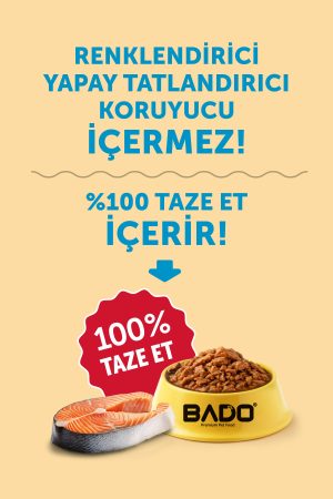 BADO GURME YAŞ YETİŞKİN KEDİ MAMASI SOMONLU 85 GR 36 ADET - Görsel 5