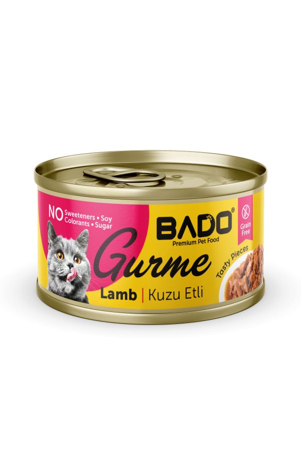 BADO GURME YAŞ YETİŞKİN KEDİ MAMASI KUZU ETLİ 85 GR 12 ADET