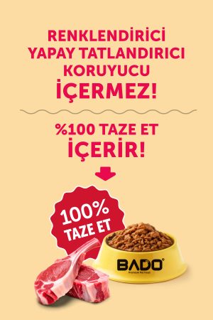 BADO GURME YAŞ YETİŞKİN KEDİ MAMASI KUZU ETLİ 85 GR 12 ADET - Görsel 5