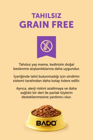 Bado Gurme Yaş Yetişkin Kedi Maması Tavuklu 85 Gr - Görsel 5
