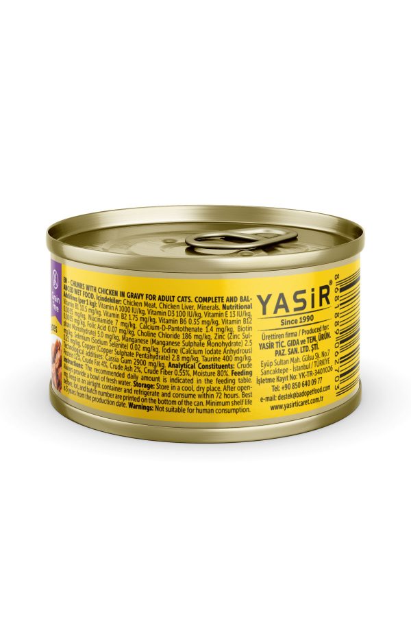 BADO GURME YAŞ YETİŞKİN KEDİ MAMASI TAVUKLU 85 GR 6 ADET