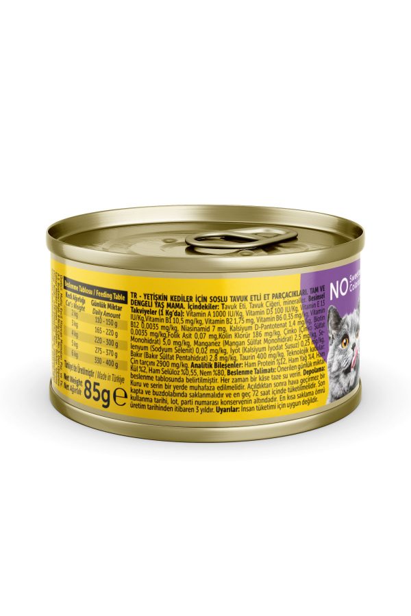 BADO GURME YAŞ YETİŞKİN KEDİ MAMASI TAVUKLU 85 GR 6 ADET