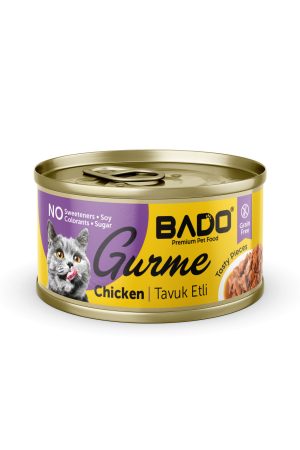 BADO GURME YAŞ YETİŞKİN KEDİ MAMASI TAVUKLU 85 GR 12 ADET - Görsel 2