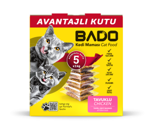 Bado Yavru Kedi Maması Tavuklu 5x1kg - Görsel 2