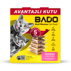 Bado Yavru Kedi Maması Tavuklu 5x1kg - Görsel 2