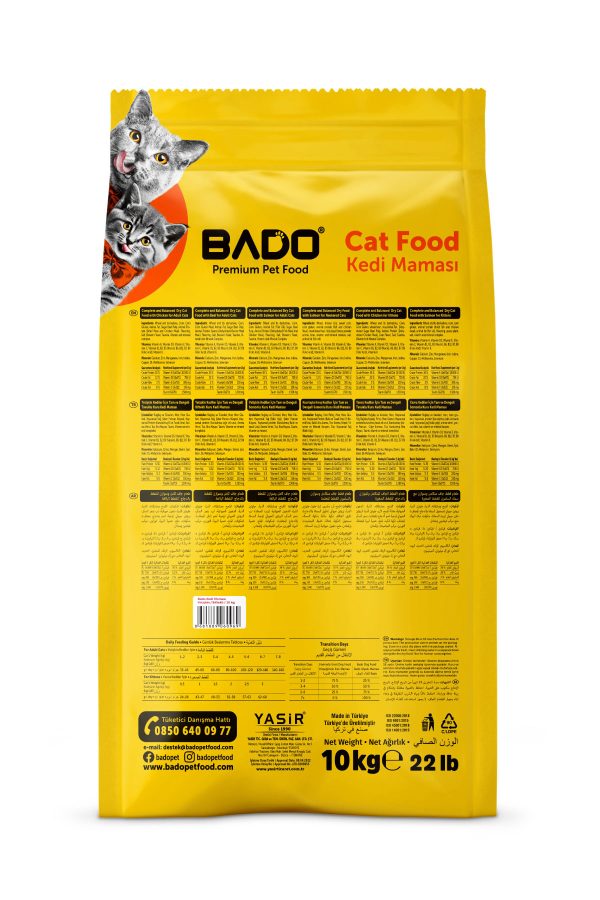 Bado Yetişkin Kedi Maması Etli 10 Kg