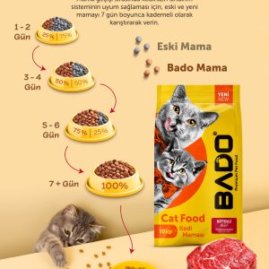 Bado Yetişkin Kedi Maması Etli 10 Kg - Görsel 4