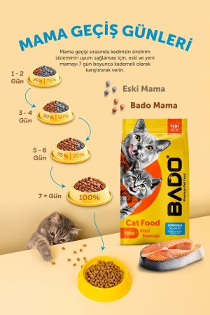 Bado Yetişkin Kedi Maması Somonlu 10 Kg - Görsel 4